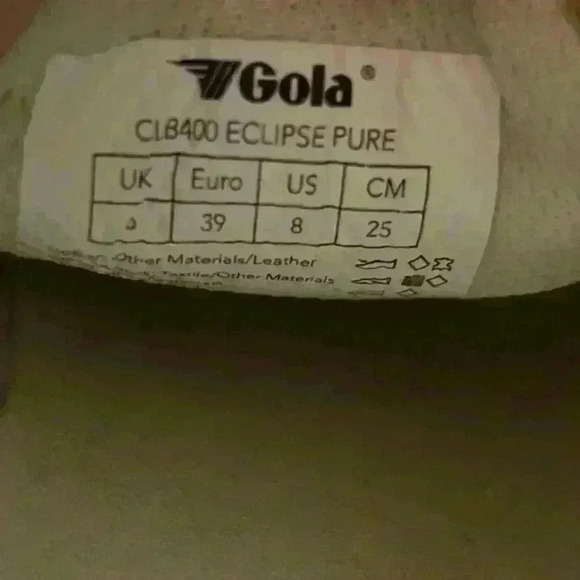 Gola Eclipse Pure Sneakers CLB400 Size 8 - Picture 5 of 5